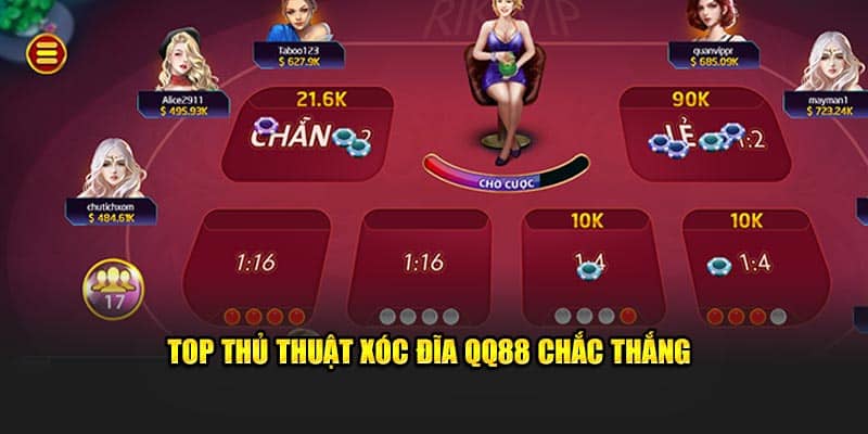 Top thủ thuật xóc đĩa QQ88 chắc thắng 